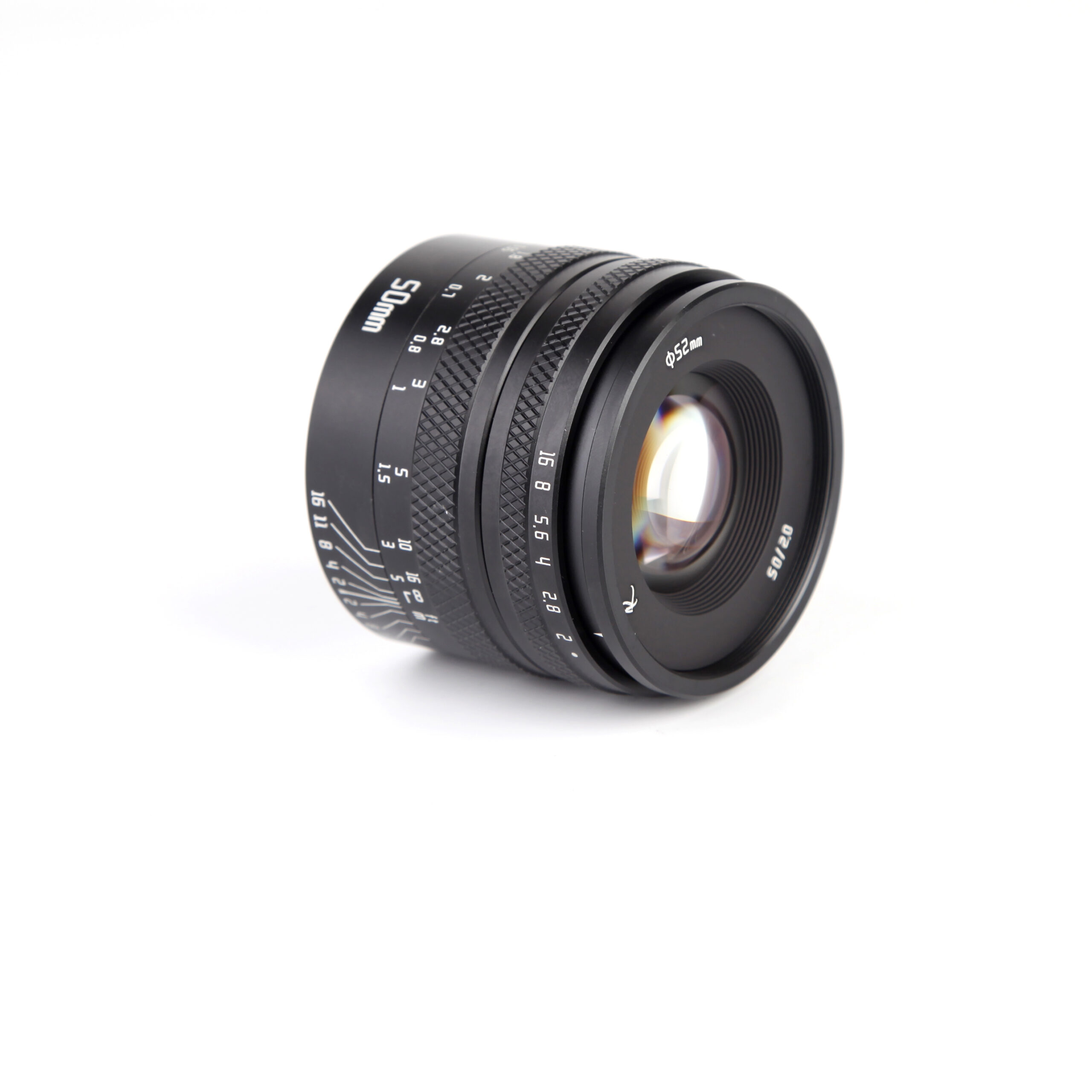50mm F2.0 Full-Frame Manual Focus Lens, a Large-Aperture Standard Prime Lens, Suitable for Mirrorless Cameras