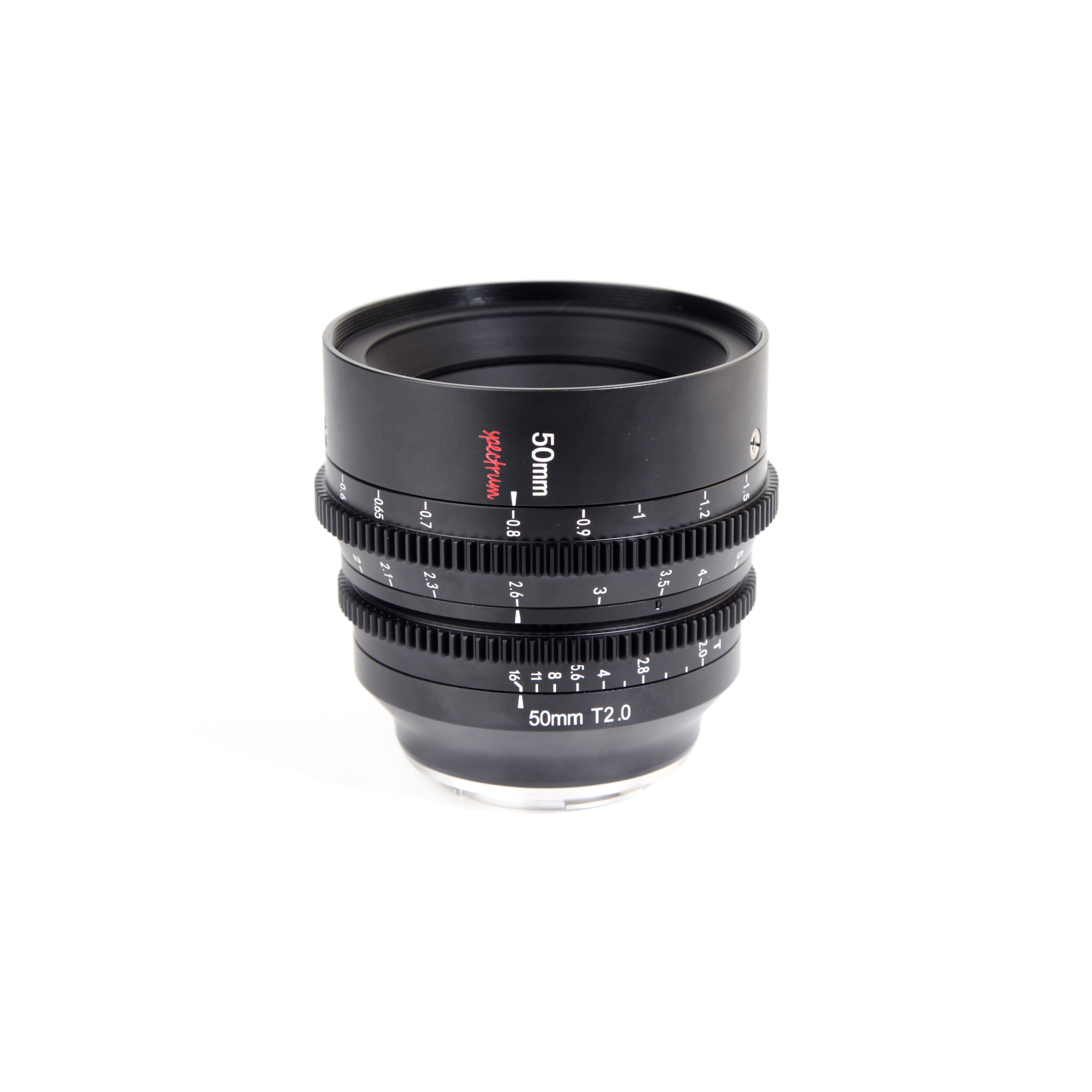 50mm T2.0 Large Aperture Full-Frame Spectrum Cine Lens, Manual Focus with Low Distortion for Mirrorless Cameras
